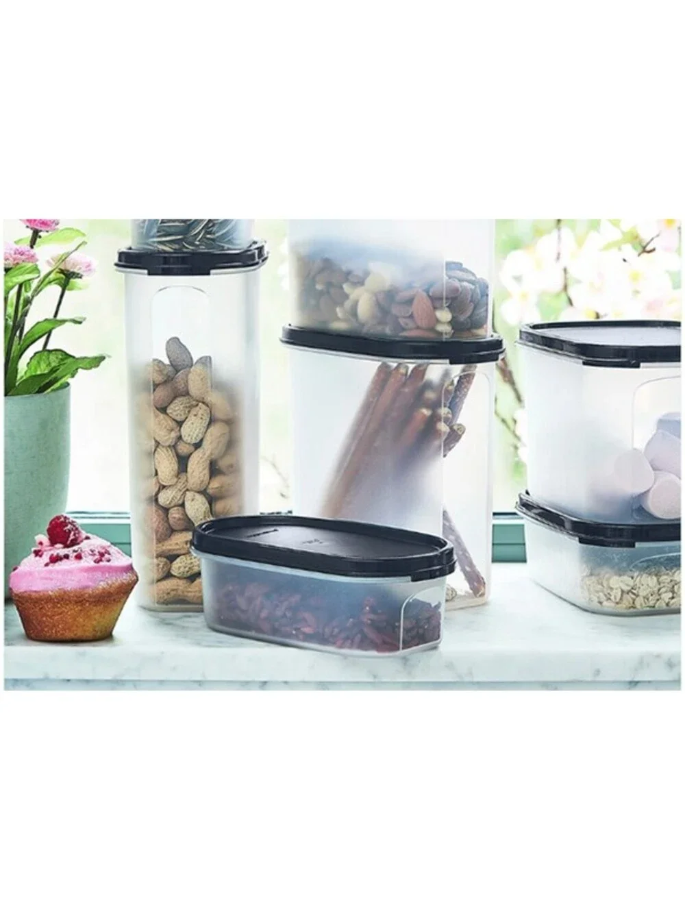 Tupperware Modular Mates Oval 1 Food Storage Container 2-cup / 500 mL